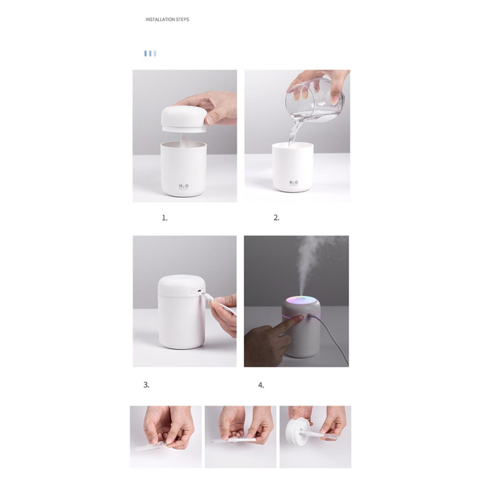 🌿 Portable Air Humidifier & Aroma Diffuser — Car & Home Use